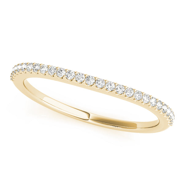 Prong Set Half Eternity Ring in Gold & Platinum