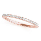Prong Set Half Eternity Ring in Gold & Platinum