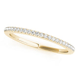 Prong Set Half Eternity Ring in Gold & Platinum