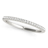 Prong Set Half Eternity Ring in Gold & Platinum