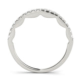 Prong Set Half Eternity Ring in Gold & Platinum