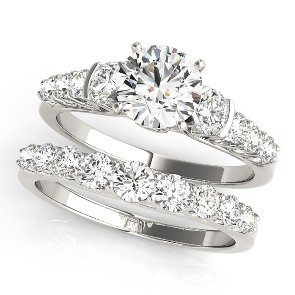 Brilliant Prong-Set Round Diamond Engagement Ring — 9K/18K Gold & Platinum