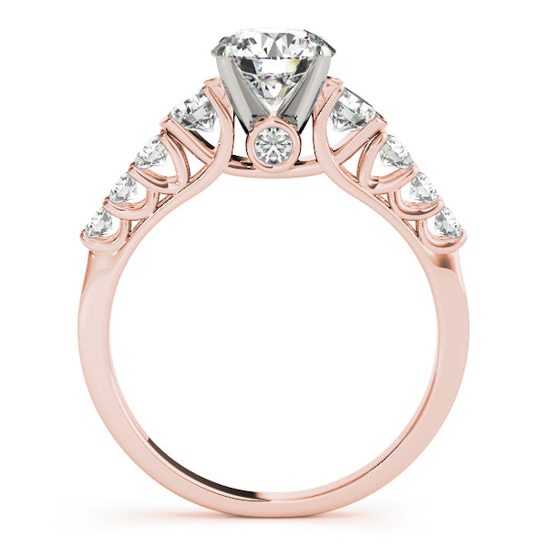 Brilliant Prong-Set Round Diamond Engagement Ring — 9K/18K Gold & Platinum