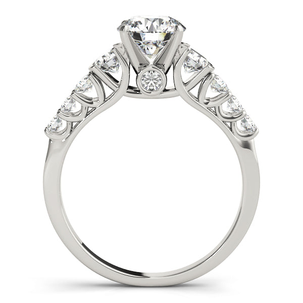 Brilliant Prong-Set Round Diamond Engagement Ring — 9K/18K Gold & Platinum