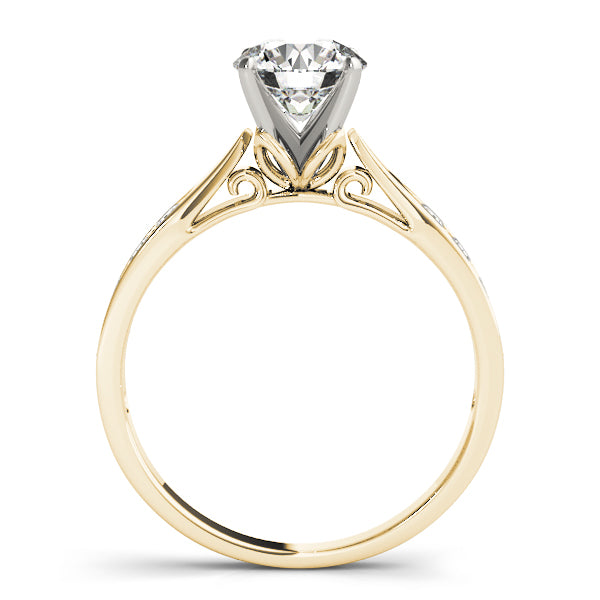 Adored Prong-Set Round Diamond Engagement Ring — 9K/18K Gold & Platinum