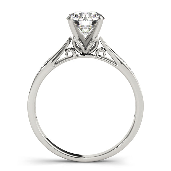 Adored Prong-Set Round Diamond Engagement Ring — 9K/18K Gold & Platinum