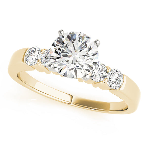 Artisan 4 Stone Remount Round Diamond Engagement Ring — 9K/18K Gold & Platinum