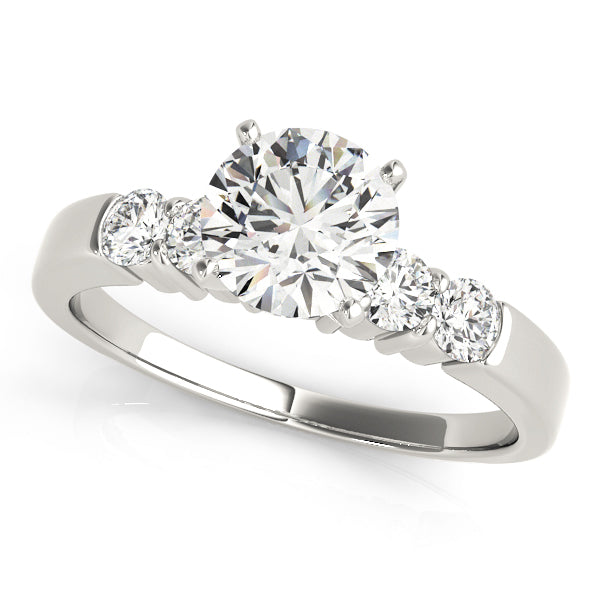 Artisan 4 Stone Remount Round Diamond Engagement Ring — 9K/18K Gold & Platinum
