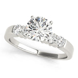 Artisan 4 Stone Remount Round Diamond Engagement Ring — 9K/18K Gold & Platinum