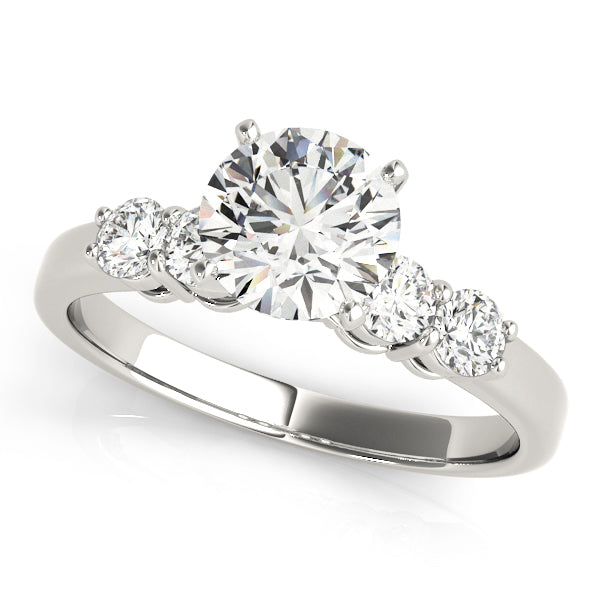 Timeless 4 Stone Remount Round Diamond Engagement Ring — 9K/18K Gold & Platinum