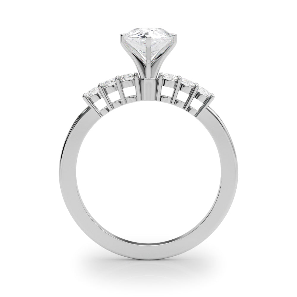 Elegant 6 Stone Remount Round Diamond Engagement Ring — 9K/18K Gold & Platinum