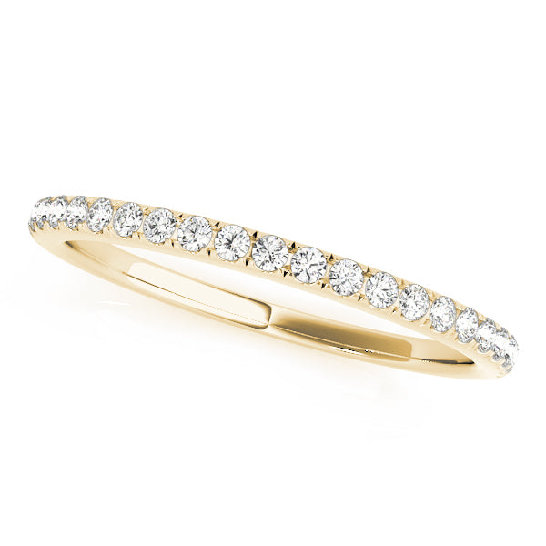 Prong Set Half Eternity Ring in Gold & Platinum