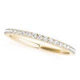 Prong Set Half Eternity Ring in Gold & Platinum