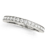 Prong Set Half Eternity Ring in Gold & Platinum