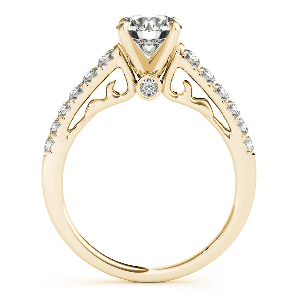 Signature Prong-Set Round Diamond Engagement Ring — 9K/18K Gold & Platinum