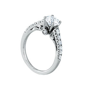 Signature Prong-Set Round Diamond Engagement Ring — 9K/18K Gold & Platinum