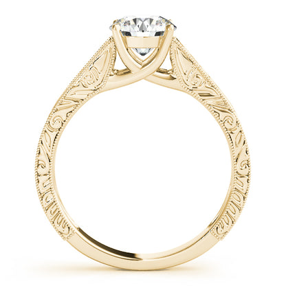 IGI Lab-Grown D-VVS Round Cut Diamond Solitarie Engagement Ring.