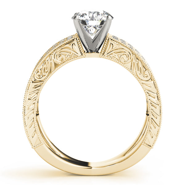 Statement Multi-Row Round Diamond Engagement Ring — 9K/18K Gold & Platinum