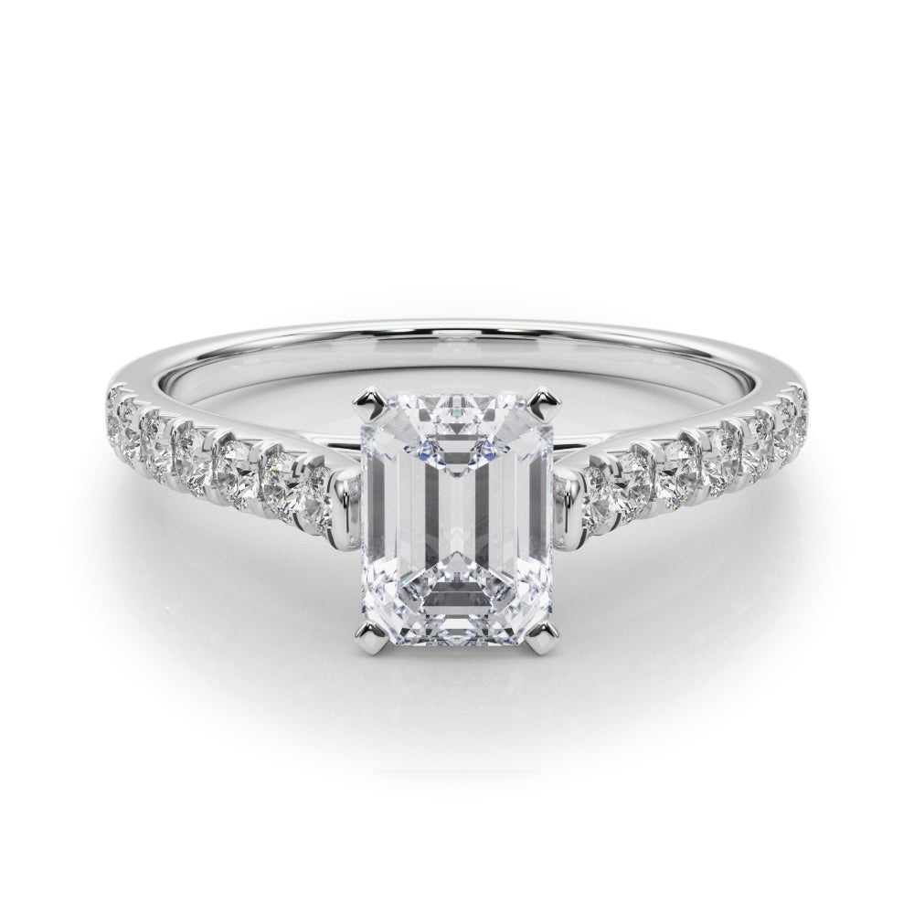 Celestial Prong-Set Round Diamond Engagement Ring — 9K/18K Gold & Platinum