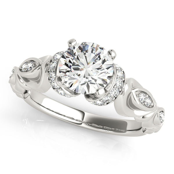 Cherished Antique Round Diamond Engagement Ring — 9K/18K Gold & Platinum