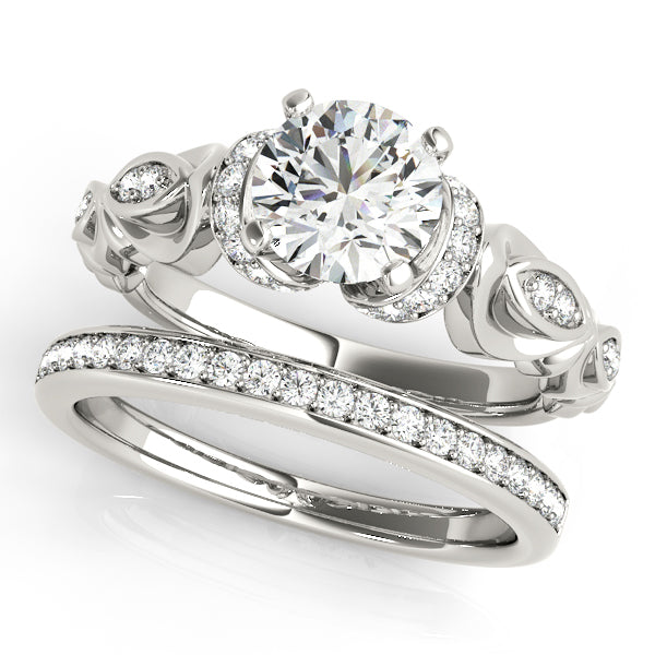 Cherished Antique Round Diamond Engagement Ring — 9K/18K Gold & Platinum