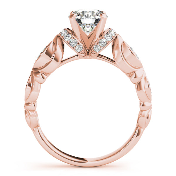 Cherished Antique Round Diamond Engagement Ring — 9K/18K Gold & Platinum