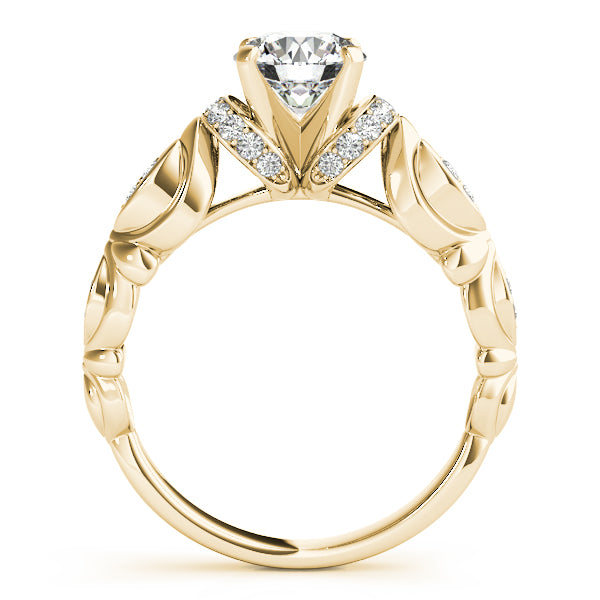 Cherished Antique Round Diamond Engagement Ring — 9K/18K Gold & Platinum
