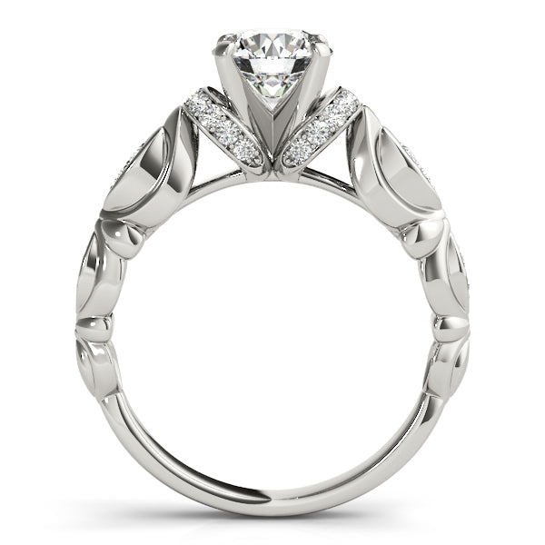 Cherished Antique Round Diamond Engagement Ring — 9K/18K Gold & Platinum