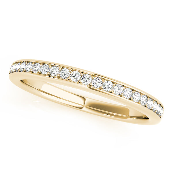Channel Set Half Eternity Ring in Gold & Platinum