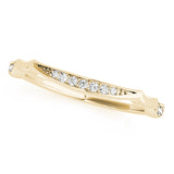 Prong Set Half Eternity Ring in Gold & Platinum
