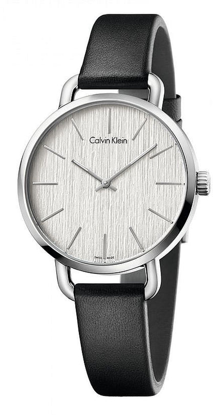 Calvin Klein Women S Even Black Band Watch K7B231C6