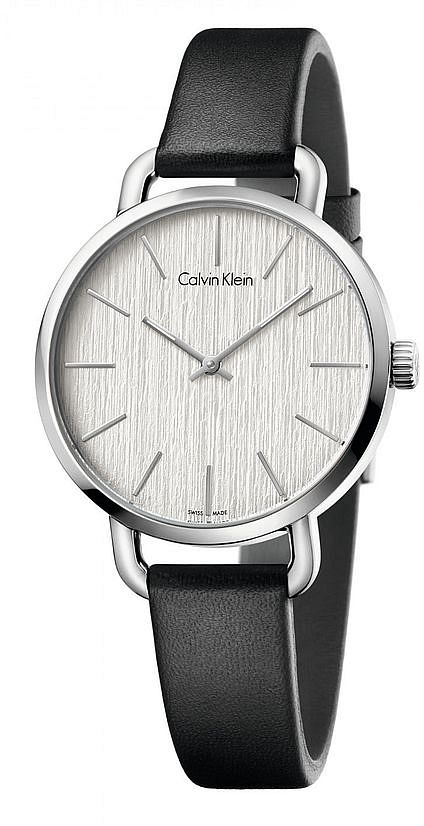 Calvin Klein Women S Even Black Band Watch K7B231C6