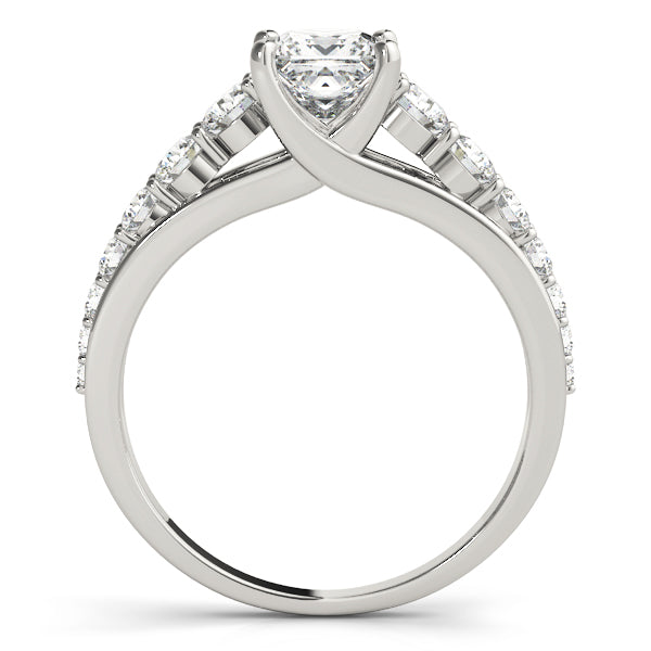 Heirloom Trellis Princess Diamond Engagement Ring — 9K/18K Gold & Platinum