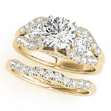 Couture 2 Stone Plus Split Shank Remount Round Diamond Engagement Ring — 9K/18K Gold & Platinum