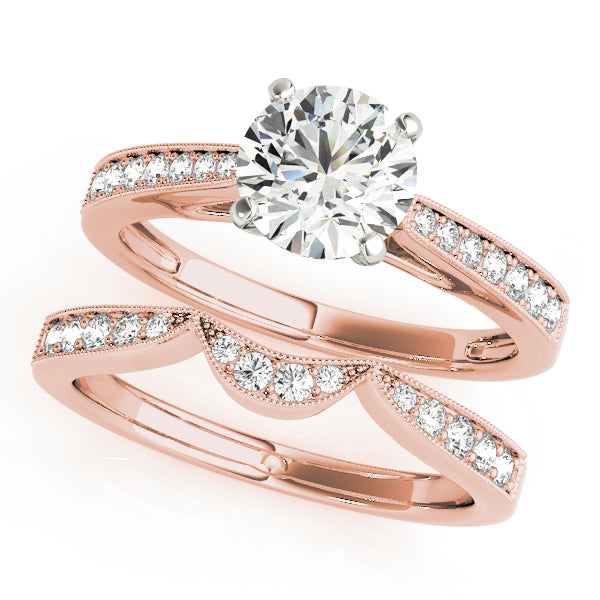 Artisan Prong-Set Round Diamond Engagement Ring — 9K/18K Gold & Platinum