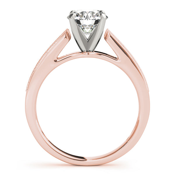 Artisan Prong-Set Round Diamond Engagement Ring — 9K/18K Gold & Platinum