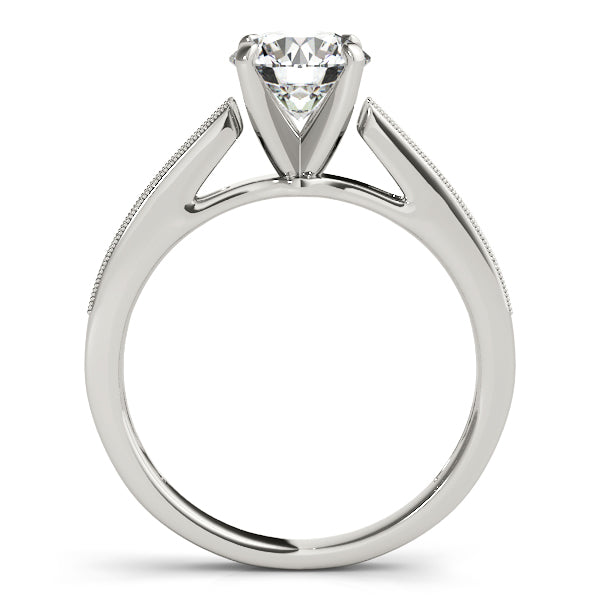 Artisan Prong-Set Round Diamond Engagement Ring — 9K/18K Gold & Platinum