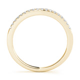 Prong Set Half Eternity Ring in Gold & Platinum
