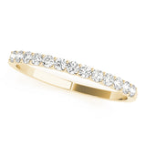 Shared Prong Half Eternity Ring in Gold & Platinum