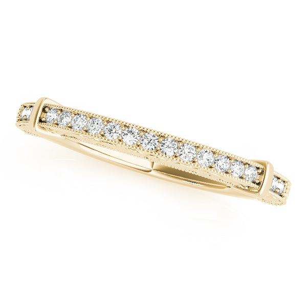 Prong Set Half Eternity Ring in Gold & Platinum