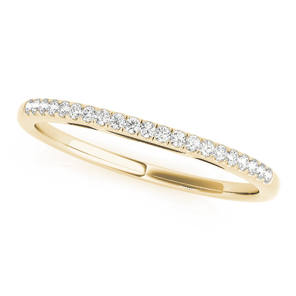 Prong Set Half Eternity Ring in Gold & Platinum