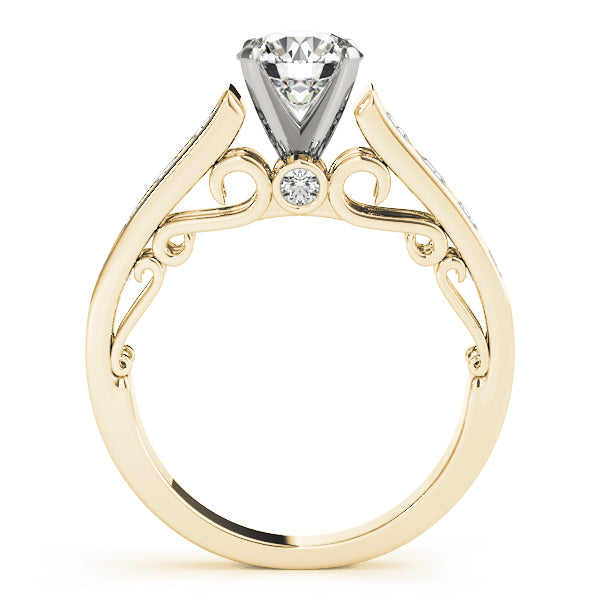 Splendid Prong-Set Round Diamond Engagement Ring — 9K/18K Gold & Platinum