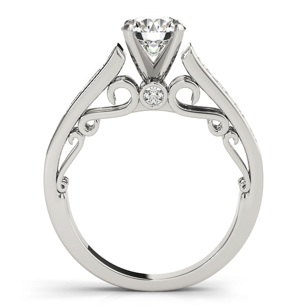 Splendid Prong-Set Round Diamond Engagement Ring — 9K/18K Gold & Platinum