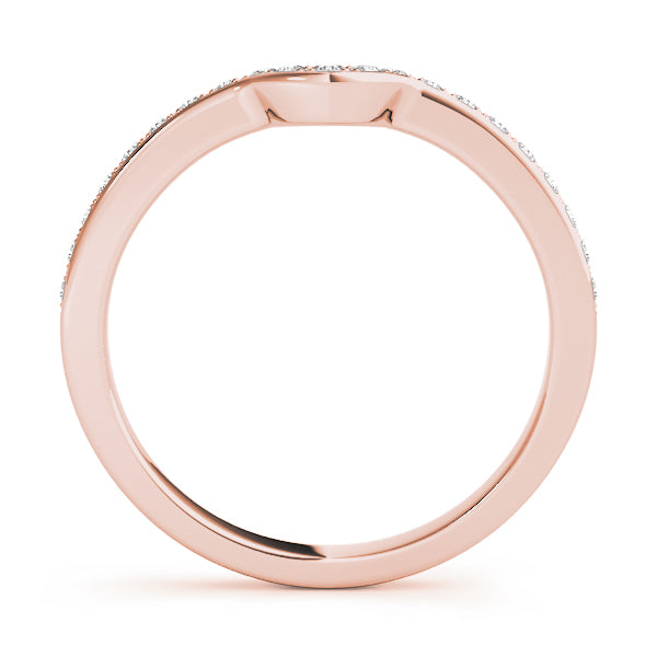 Prong Set Half Eternity Ring in Gold & Platinum