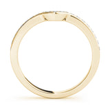 Prong Set Half Eternity Ring in Gold & Platinum