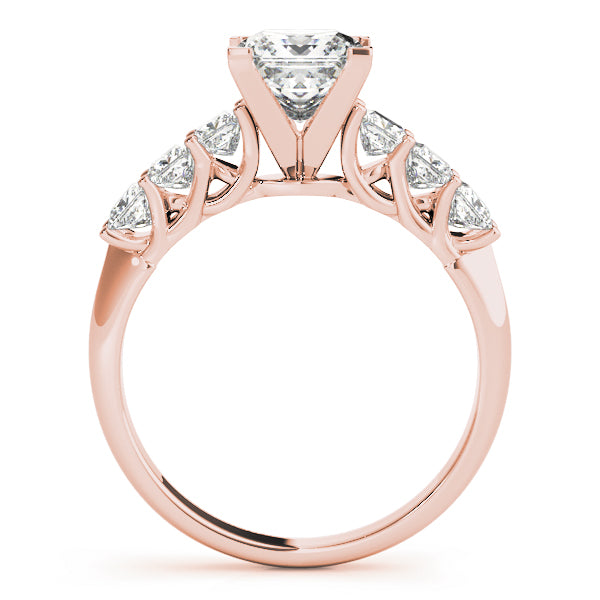 Classic Prong-Set Princess Diamond Engagement Ring — 9K/18K Gold & Platinum