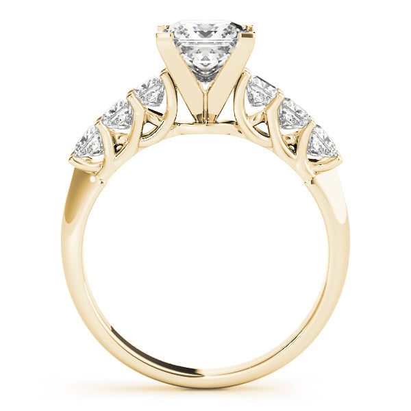 Classic Prong-Set Princess Diamond Engagement Ring — 9K/18K Gold & Platinum