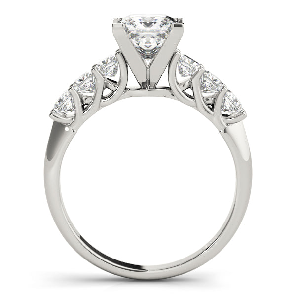 Classic Prong-Set Princess Diamond Engagement Ring — 9K/18K Gold & Platinum