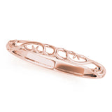 Vintage Inspired Wedding Gold Band