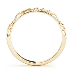 Vintage Inspired Wedding Gold Band
